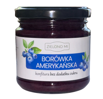 Borówka amerykańska konfitura 220g - bez cukru