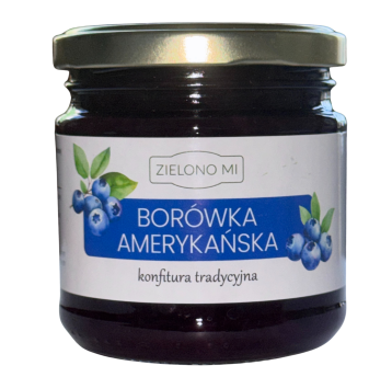 Borówka amerykańska konfitura 220g (niskosłodzona)