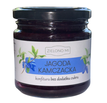 Borówka-Konfitura z jagody kamczac. bez cukru 200g