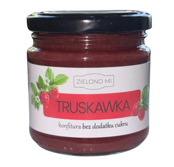 Borówka - Konfitura z truskawki bez cukru 200g