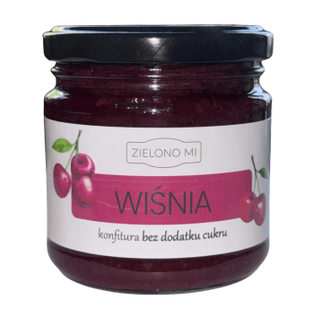 Borówka - Konfitura z wiśni bez cukru 210g
