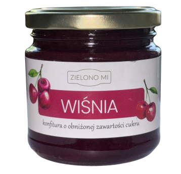 Borówka - Konfitura z wiśni niskosłodzona 220g