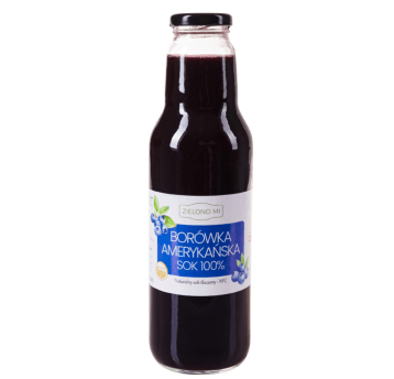 Borówka - Sok z borówki amerykańskiej 750ml