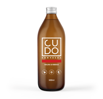 Cudo - Kombucha Malina i Hibiskus 500ml