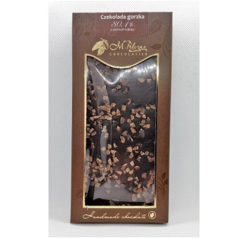 Czekolada gorzka 80,1% z ziarnem kakao