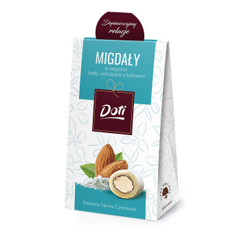 DOTI - Migdały w czekoladzie białej z kokosem 100g
