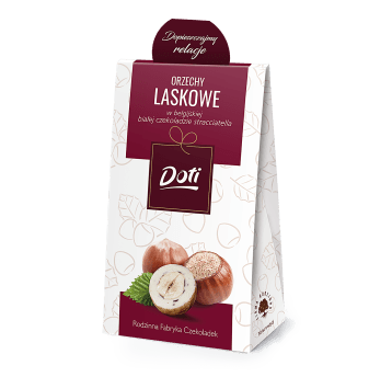 DOTI -Orzechy laskowe w czek. białej straciat 100g