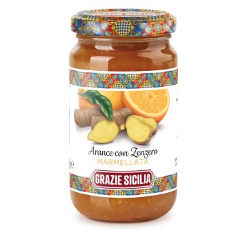 Grazie Sicilia, Dżem pomarańcza z imbirem, 240g