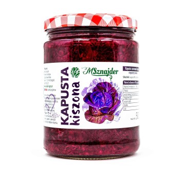 M. Sznajder - Czerwona kapusta kiszona, 500g szkło