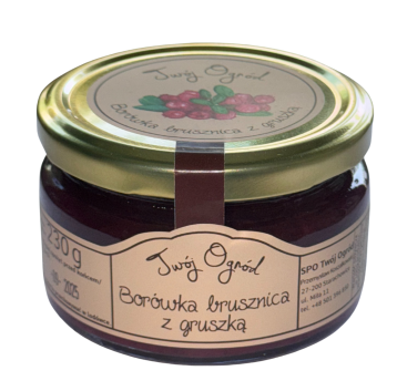Twój Ogród - Borówka brusznica z gruszką, 230g