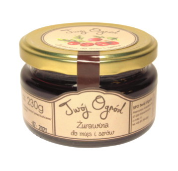 Twój Ogród - Żurawina do mięs i serów, 230g
